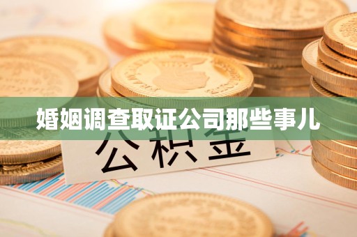 晋江婚姻调查取证公司那些事儿