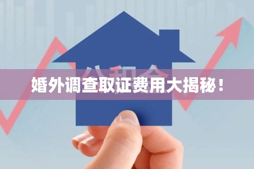 晋江婚外调查取证费用大揭秘！