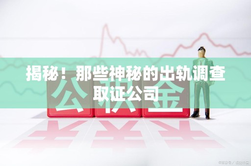 晋江揭秘！那些神秘的出轨调查取证公司