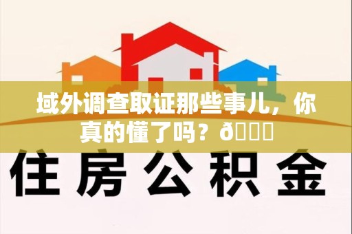 晋江域外调查取证那些事儿，你真的懂了吗？😎