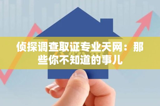 晋江侦探调查取证专业天网：那些你不知道的事儿
