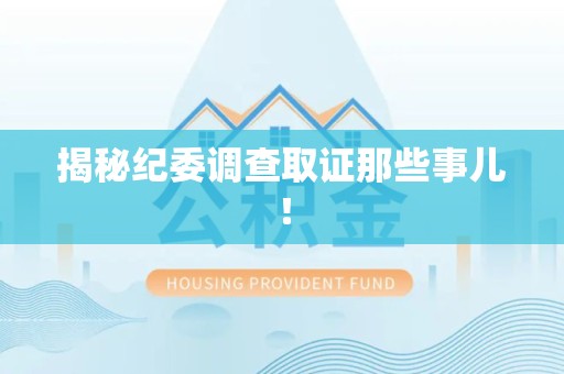 晋江揭秘纪委调查取证那些事儿！