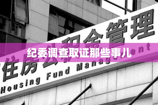 晋江纪委调查取证那些事儿